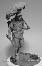 Сборная миниатюра из металла Робинзон Крузо:следы на песке 54 мм, Chronos miniatures - фото