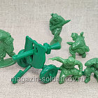 Солдатики из пластика German Paratrooper Crew & LG-43gun(tropical uniform ) WWII, 1/32, Mars (32038) (32038)