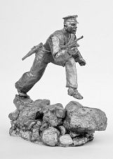 Миниатюра из олова РТ Офицер (моряк), 54 мм, Ратник - фото