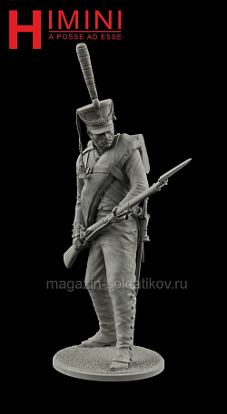 Сборная миниатюра из смолы Рядовой гренадерских полков. Россия 1812 год (версия 2), 54 мм, HIMINI (HI-60-030) (HI-60-030)