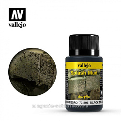Weathering effects, Брызги грязи, черные Vallejo (73806) (73806)