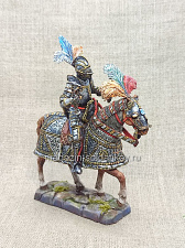 Миниатюра из олова Рыцарь в максимилиановском доспехе, 54 мм, Студия Большой полк - фото