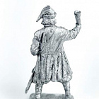 Миниатюра из олова 302. Княжеский дружинник с рогом. Русь, 10 века, 54 мм, EK Castings