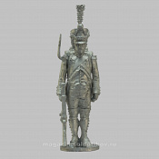 Сборная миниатюра из металла Гренадер в кивере (к ноге) Франция 1807-1812 гг, 28 мм, Аванпост - фото