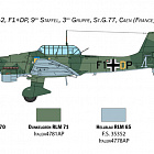 Сборная модель из пластика ИТ Самолет Junkers JU-87B Stuka (1/48) Italeri