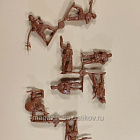 Солдатики из пластика Набор «Конкистадоры» №2 (коричневый цвет), 1/32 Инженеръ Басевичъ для Chintoys (CHT012Кор) (CHT012Кор)