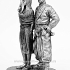 Миниатюра из олова 530 РТ Казак с казачкой, 54 мм, Ратник (530-РТ) (530-РТ)