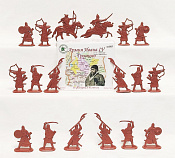 Солдатики из пластика Армия Ивана Грозного №1 (18 фигурок, терракотовый) 1:32, Уфимский солдатик - фото