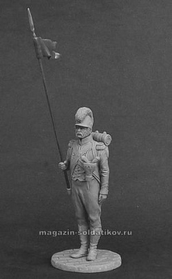 Сборная миниатюра из смолы 2-й орлоносец Хорватских полков, 54 мм, Chronos miniatures