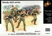 MB 3543 Серия "Кровавый Атолл" Набор №2,Морская пехота США Тарава, ноябрь (1/35) Master Box