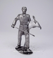 Миниатюра из олова 209 РТ Испанский офицер, 1812, 54 мм, Ратник - фото
