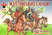 Солдатики из пластика Война Роз. Набор 12. Шотландская легкая кавалерия (1/72) Red Box - фото