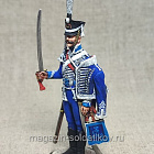 Миниатюра из олова Русский гусар Гродненского полка 1812-15 гг., 54 мм, Студия Большой полк (ИЛ2298.10.02.54) (ИЛ2298.10.02.54)