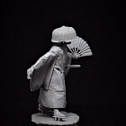 Сборная миниатюра из смолы Ронин, 54 мм, TRILOKA miniatures (TLK-54-015) (TLK-54-015)
