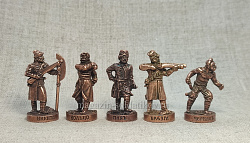 Солдатики из металла 565-041 Казаки (набор 5 шт.) (565-041 Н 5 шт) (565-041 Н 5 шт)