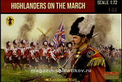 Солдатики из пластика Highlanders on the March (1/72) Strelets - фото