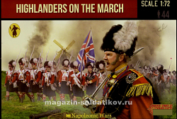 Солдатики из пластика Highlanders on the March (1/72) Strelets (140) (140)