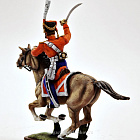 Миниатюра из олова Офицер лейб гвардии казачьего полка, 1812 г, Россия, 54 мм, Студия Большой полк (БП0570.12.02.54) (БП0570.12.02.54)