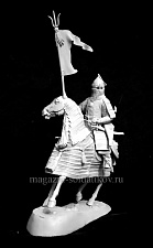 Сборная миниатюра из смолы Золотоордынский знатный воин, конец 14 - начало 15 века, 54 мм, Chronos miniatures - фото