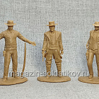 Солдатики из мягкого резиноподобного пластика Ковбои №7, набор 6 шт, 1/32 Soldiers. Есть
