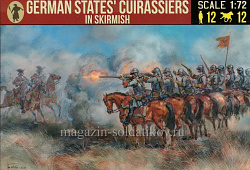 Солдатики из пластика German States' Cuirassiers in Skirmish (1/72) Strelets
