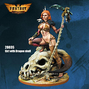 28035 Girl with Dragon Skull,First Legion