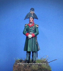 Сборная фигура из металла Русский генерал П.И.Багратион 54 мм, Chronos miniatures
