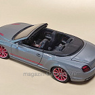 Bentley Continental кабриолет серый, 1:18, Burago (Q307-118) (Q307-118)