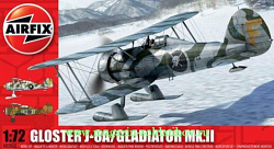 Сборная модель из пластика А Самолет Gloster Gladiator (1/72) Airfix (2063) (2063)