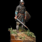 Сборная миниатюра из смолы Нормандский рыцарь, 54 мм, V&V Miniatures