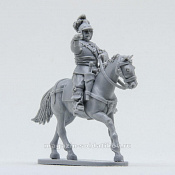 Сборная миниатюра из смолы Конный офицер, 28 мм, Аванпост - фото