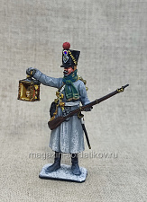 Миниатюра из олова Французский фуражир 1812 г., 54 мм, Студия Большой полк - фото