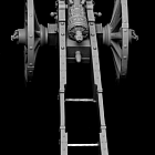 Сборная миниатюра из смолы Трехфунтовая пушка шведской армии, начало XVIII века, 1708-1712 гг, 75 мм, HIMINI