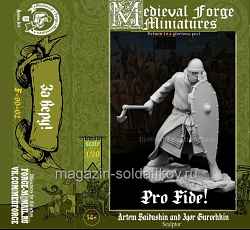 Сборная миниатюра из смолы За веру! 90 mm (1:20) Medieval Forge Miniatures (F-90-02) (F-90-02)