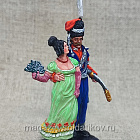 Миниатюра из олова «Однажды в Париже...» 1814 г., 54 мм, Студия Большой полк (ИЛ2711.12.03.54) (ИЛ2711.12.03.54)