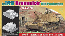 Сборная модель из пластика Д Танк BRUMMBÄR MID PRODUCTION (1/72) Dragon
