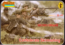 Солдатики из пластика Confederates Skirmishing(1/72) Strelets
