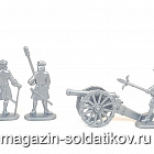 Солдатики из пластика Артиллерия Петра I. Северная война (5+1, серебро) 52 мм, Солдатики ЛАД