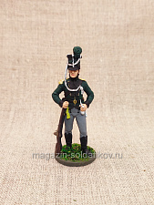 Унтер-офицер Королевского Лейб-егерского корпуса. Дания 1806-14 гг., 54 мм - фото