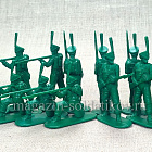 Солдатики из пластика Русские гренадеры 1812 года (темно-зелёные), набор №1, 1:32, Уфимский солдатик