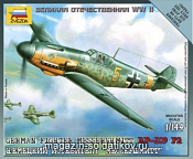 6116 Немецкий самолет Мессершмит BF-109 F2 (1/144) Звезда