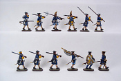МСПОШ1002 Шведская пехота на марше, Армия Карла XII, XVIII век, 1:32