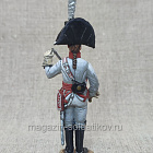 Миниатюра из олова Унтер-офицер прусского кирасирского полка, 1806 год, 54 мм, Студия Большой полк