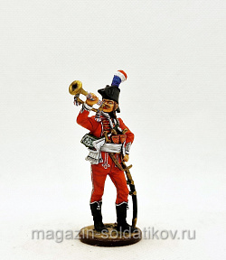 Миниатюра из олова Трубач полка дромадеров. Франция 1801-02 гг. 54 мм,Студия Большой полк (ИЛ0383.12.03.54) (ИЛ0383.12.03.54)