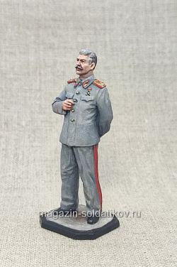 Миниатюра из олова Генералиссимус И.В.Сталин, 54 мм, Студия Большой полк (ИЛ2316.14.01.54) (ИЛ2316.14.01.54)