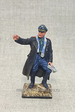 Миниатюра из олова Немецкий генерал, Вторая мировая война, 54 мм, Студия Большой полк - фото