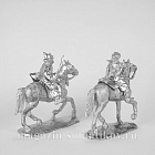 Сборные фигуры из металла Поместная конница, Россия XVII в. набор №1 (2 фигуры) 28 мм, Figures from Leon