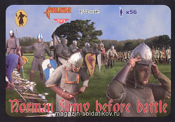 Солдатики из пластика Нормандская армия перед боем (1/72) Strelets (М043) (М043)