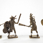 Фигурки из металла Ацтеки (наб. 6 шт,) 40 мм, Бронзовая коллекция