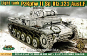 Сборная модель из пластика PzKpfw II Sd Kfz.121 Ausf.F Немецкий легкий танк АСЕ (1/72) - фото